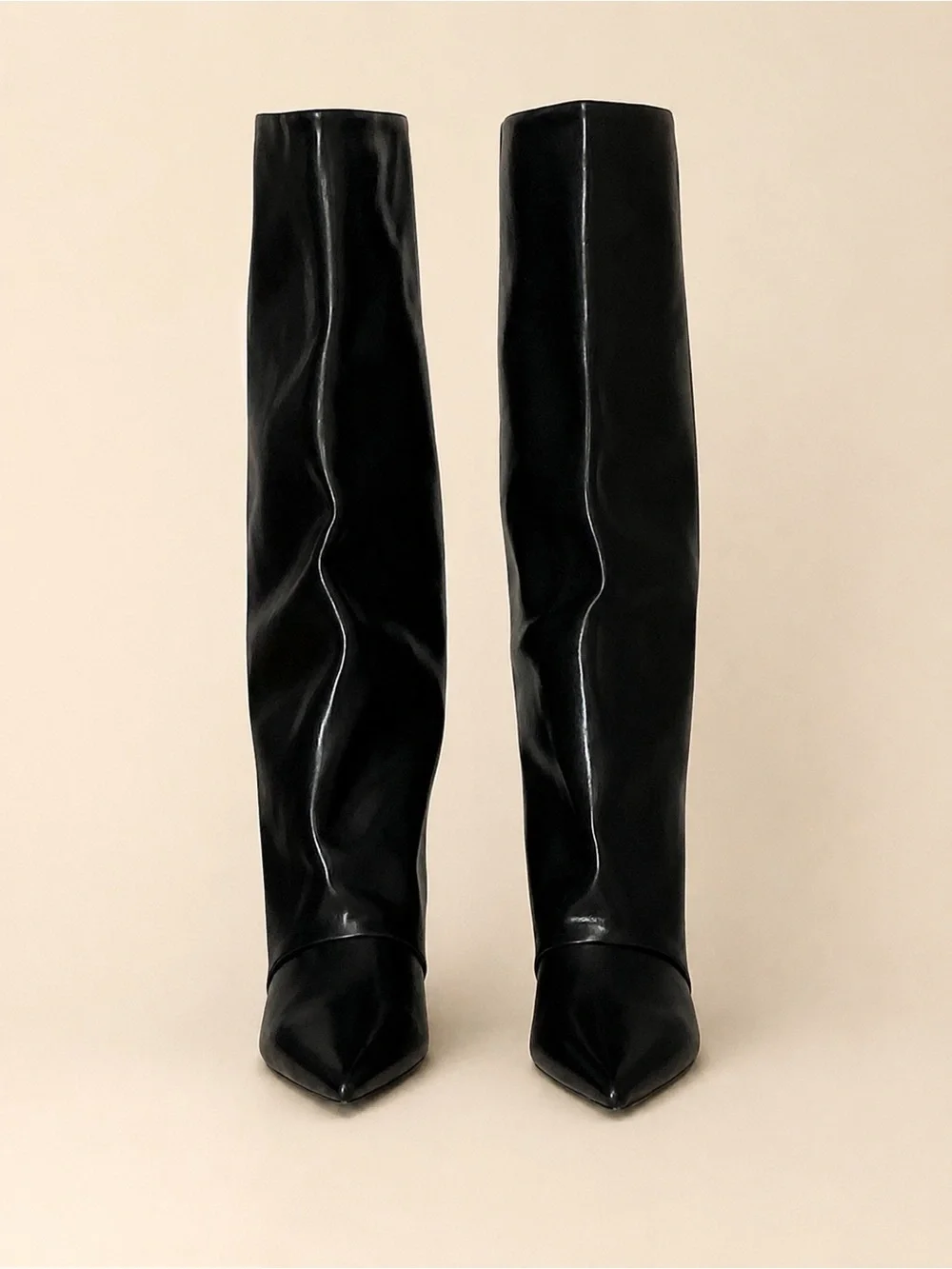 🖤⚡ Sleek Pointed-Toe Kitten-Heel Knee Boots | Size 8 | NWOT ⚡🖤